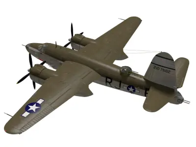 Martin B-26 Marauder 3D model purchase