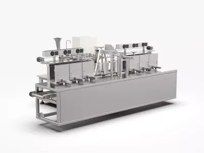 Automatic Bag Packaging Machine 3D model