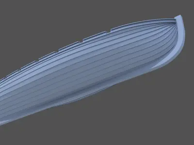 7m ww2 Japanese Lifeboat 1-100 scale 3D print model purchase