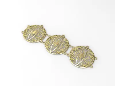 woman necklace part 22k c00008 3D print model