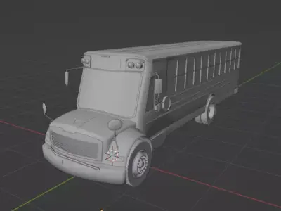 School Bus 3D model purchase