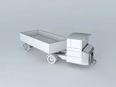 Eco Rail Scammell No 4 Dummy! Old Steam Days Free 3D model
