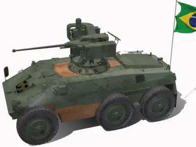 ee9-cascavel-samson-rcws-30 Low-poly 3D model
