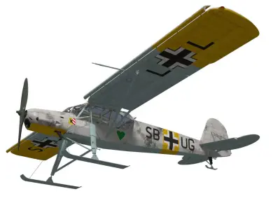 fieseler fi 156 storch C-3 3D model purchase
