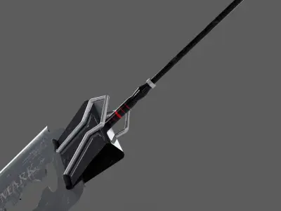 Great Sword Low-poly 3D model
