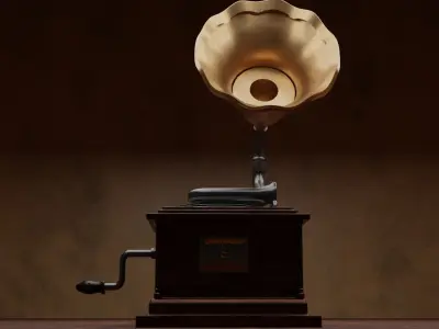 Gramophone Free 3D model