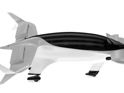 Lilium Jet Flying Taxi 2024 3D model