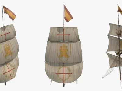  Sailing Ship Primary Mast 