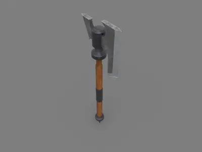 Simple battle axe Low-poly 3D model