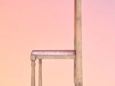 Antique Chair low-poly game ready 3D model