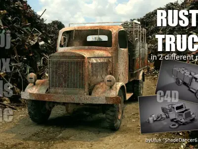 Rusty Truck 3D model