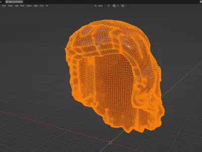 Custom3Dprint Minifigure Accessory - Minifigure Hair S2 - 117 3D print model