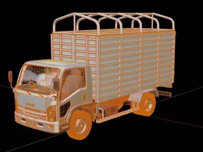Isuzu Elf Cargo Truck 3D model