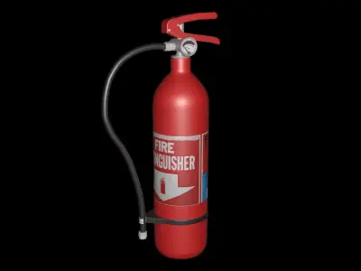 Fire Extinguisher  Low-poly 3D model get