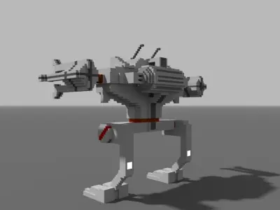 Mech Fury Low-poly 3D model