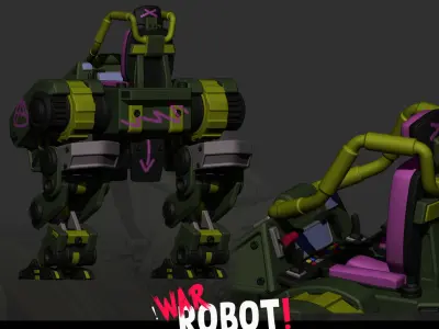 WAR Robot 3D print model