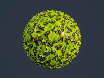 Sci-fi Alien Creature Environment Seamless PBR Texture 40 Texture