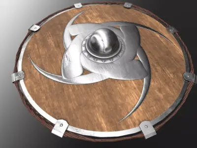 Shield Free low-poly 3D model purchase