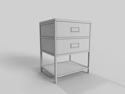 Nightstands Industrial 3D model