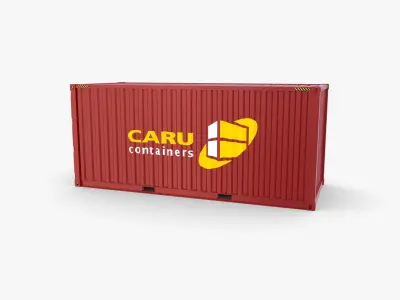 20ft Shipping Container Caru v2 3D model