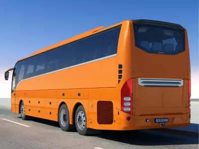 Tourist Bus 6X2 3D model