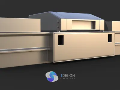 Truck backbumper pack 3D model