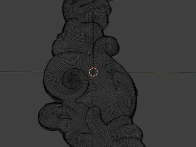 Floral ornamental pattern 3d model Free low-poly 3D model