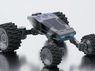 Sci-fi robot 3D model purchase