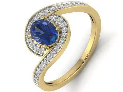 Women ring 3dm Render details 3D print model
