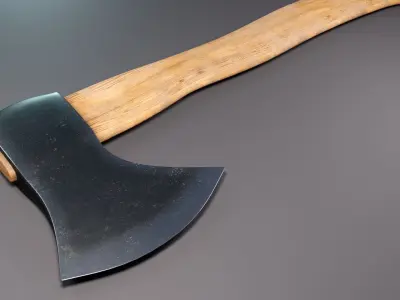 Realistic Clean axe PBR 3d model 3D model