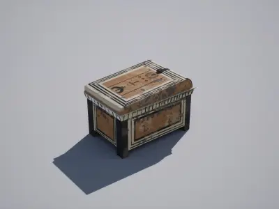 Egyptian Crate Low-poly 3D model