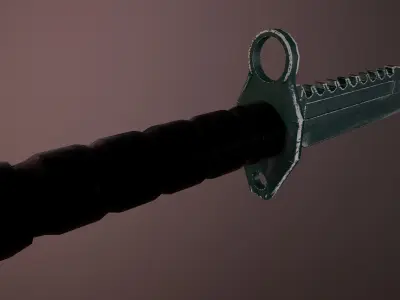 Bayonet M9 Low-poly 3D model