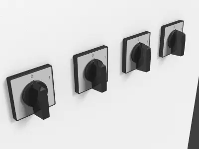 Rotary cam switch 3D model