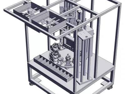 Automatic screw locking assembly equipment 3D model