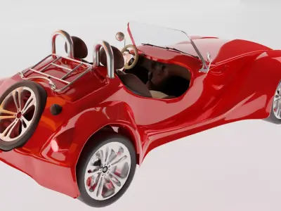 Stylized Sport Roadster Car Kaipan 16  3D model