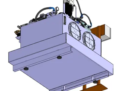 Hydraulic station 340L 3D model