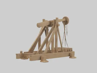 Catapult Model 1 Low-poly 3D model
