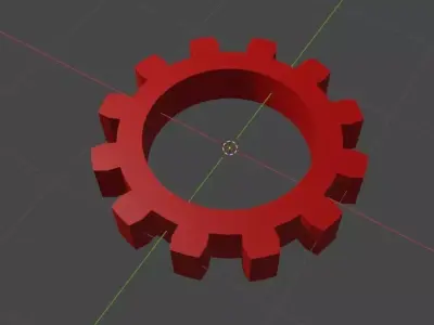 SIMPLE GEAR 3D MODEL Free low-poly 3D model