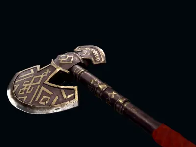 Dwarf axe 3D model