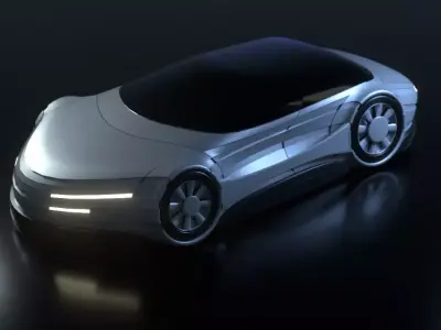Futuristic Car 21 3D model