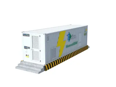 Energy storage battery container 3D model