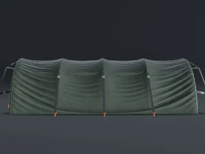 Military Tent Low-poly 3D model get