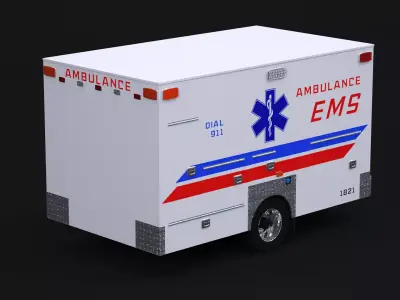 EMS Ambulance Box 3D model
