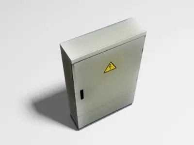 Transformer Box Vertical Low-poly 3D model