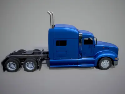 American Truck 4 and upgrades - Mobile Asset  Low-poly 3D model