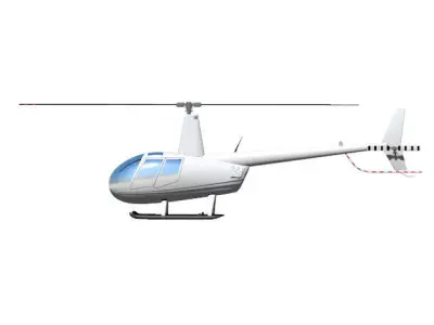 robinson R44 3D model