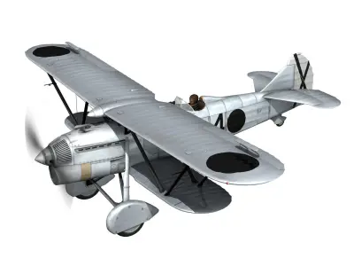 Fiat CR 32 - Italy Air Force - Gruppo Baleari 3D model