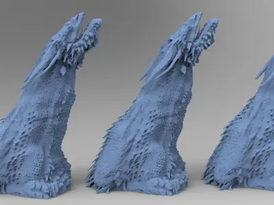 Dragon Stone Ruin Rock 2 3 3D model