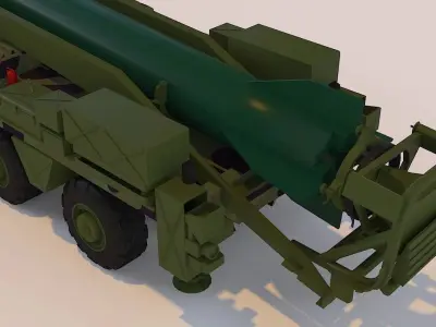 DF- 17 Missile 3D Model Low-poly 3D model