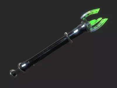 Fantasy Stylish- Wand of Vand Low-poly 3D model
